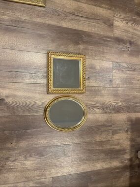 Classic Gold Decorative Wall Mirrors - Set of 2